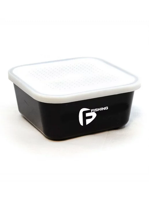 F-FISHING Коробка рыболовная для мотыля, черный