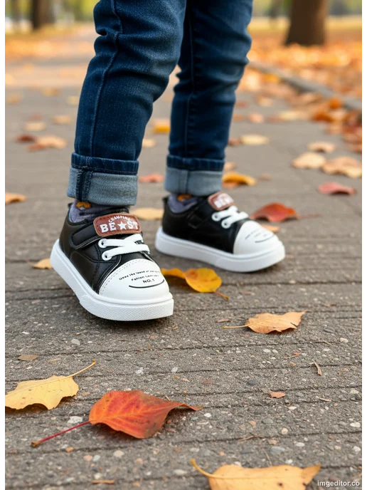 Kids Top Top Пинетки с подошвой на весну, черный, фото 6
