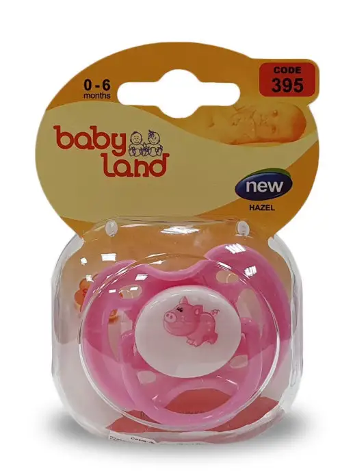 Baby Land Набор пустышка с держателем прищепкой соска круглая 0-6мес, розовый, фото 5