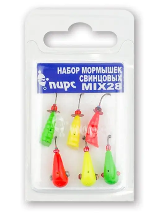 Пирс Набор мормышек рыболовных Mix28, красный, фото 8
