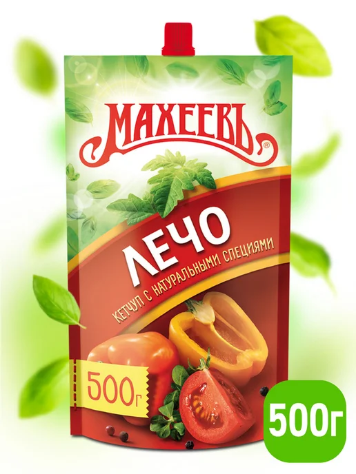МахеевЪ Кетчуп Лечо дой-пак 300 гр, 500 г