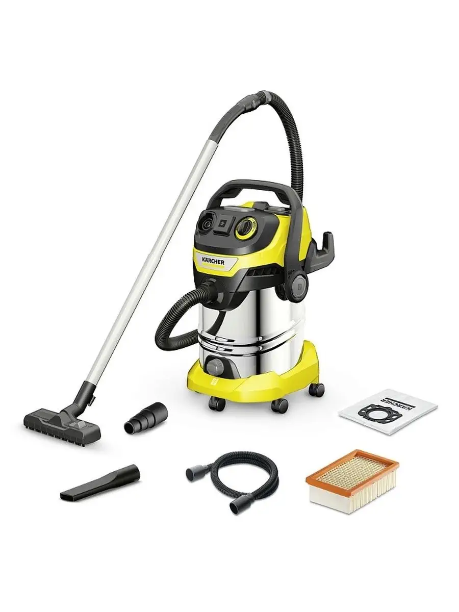 Профессиональный мощный пылесос для дома Керхер WD 6 P Karcher 77036941  купить за 29 550 ₽ в интернет-магазине Wildberries