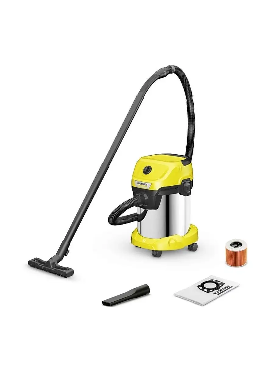 Строительный пылесос для дома Керхер WD 3 S Karcher 77056838 купить за 12  502 ₽ в интернет-магазине Wildberries