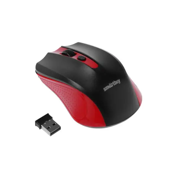 Мышь Smartbuy ONE 352, беспроводная, оптическая, 1600 dpi, 2xAAA (не в компл), зелёно-чёрная