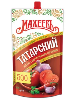 Кетчуп томатный Татарский, дой-пак 500 гр. МахеевЪ 77164888 купить за 98 ₽ в интернет-магазине Wildberries