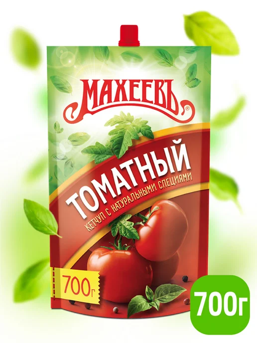 МахеевЪ Кетчуп Томатный, дой-пак 700 гр, 700 г