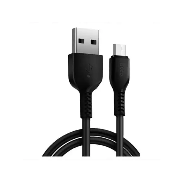 Кабель Type-C — USB, 2 А, 2 м, PVC оплетка, черный