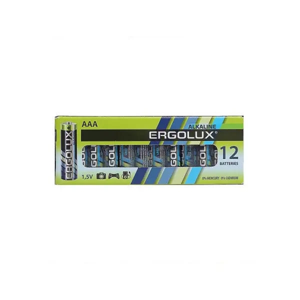 Батарейка алкалиновая AAA 1.5В 12 шт