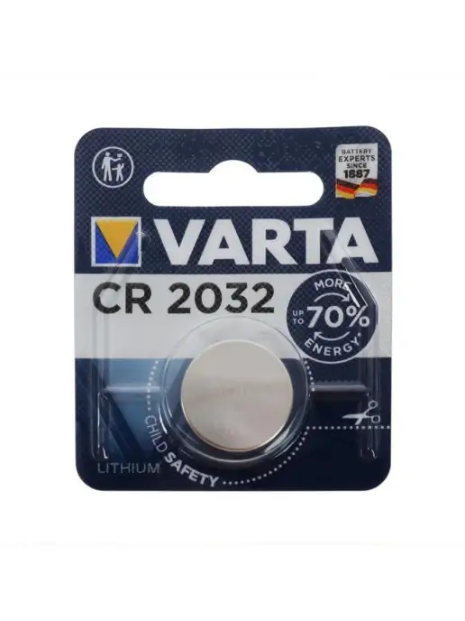 VARTA Батарейка литиевая CR2032-1BL, 3В, блистер, 1 шт, 1 шт