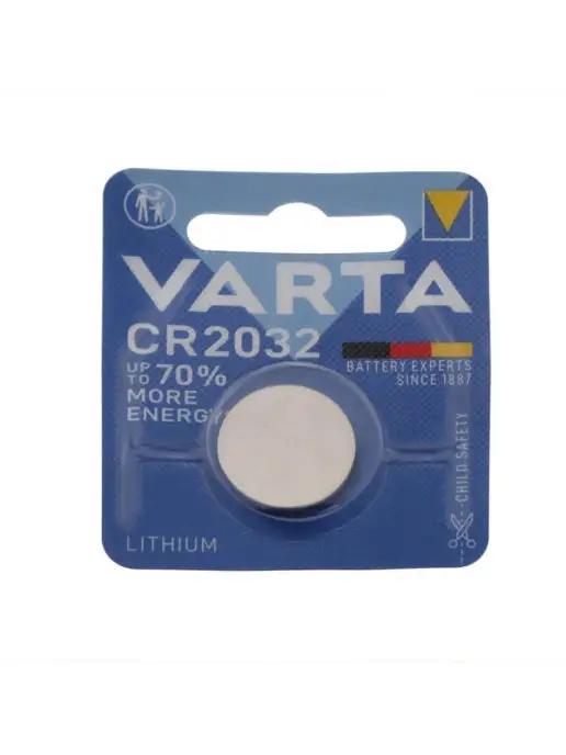 VARTA Батарейка литиевая CR2032-1BL, 3В, блистер, 1 шт, 1 шт, фото 3