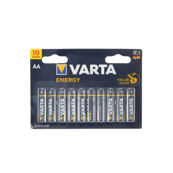 Батарейка алкалиновая Varta Energy, AA, LR6-10BL, 1.5В