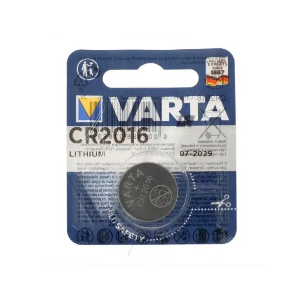 Батарейка литиевая Varta, CR2016-1BL, 3В, блистер, 1 шт.
