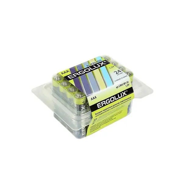 Батарейка алкалиновая Ergolux, AAA