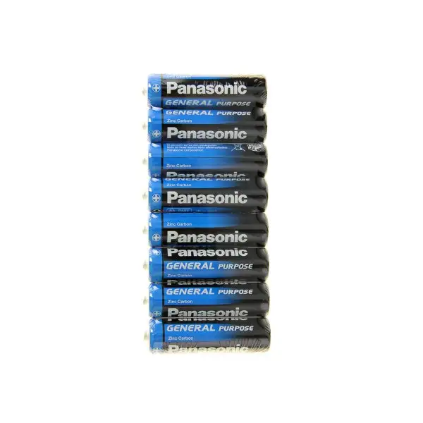 Батарейка солевая Panasonic General Purpose, AA, R6-8S, 1.5В