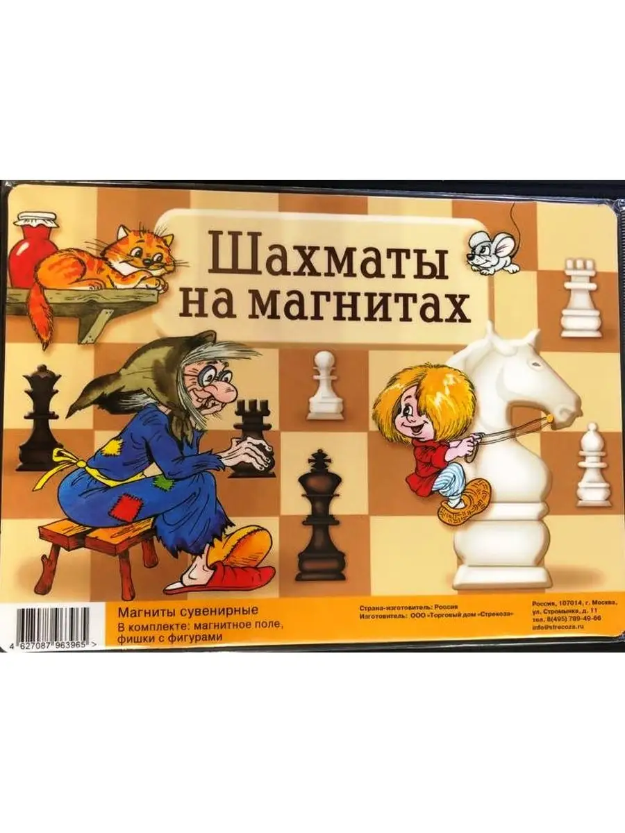 Магнитная доска. Игра шахматы Стрекоза 77250594 купить за 232 ₽ в  интернет-магазине Wildberries