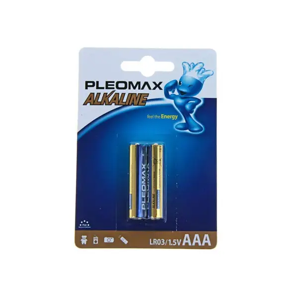 Батарейка алкалиновая AAA, 1.5В 2 шт
