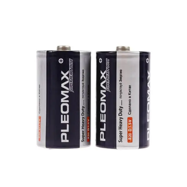 Батарейка солевая Super Heavy Duty, D, R20-2S, 1.5В 2 шт