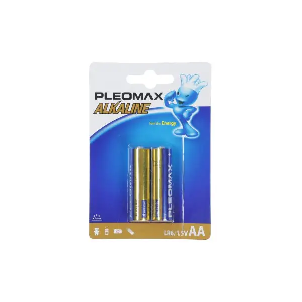 Батарейка алкалиновая AA, LR6-2BL, 1.5В, 2 шт