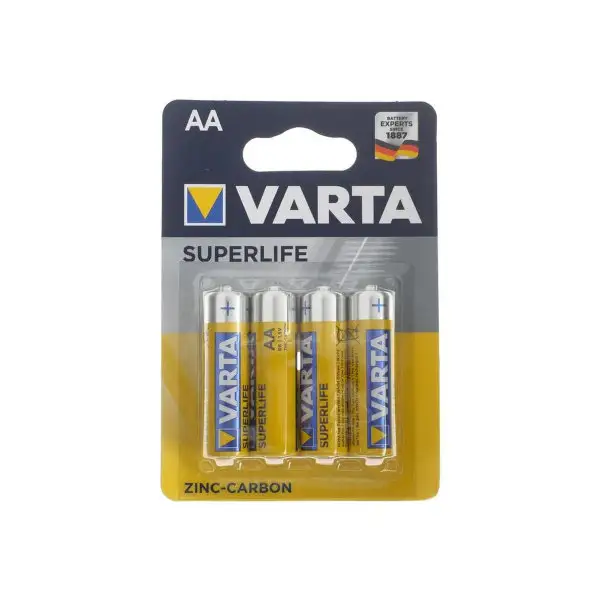 Батарейка солевая AA, 1.5В, 4 шт