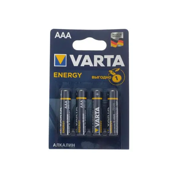 Батарейка алкалиновая AAA, 1.5В 4 шт