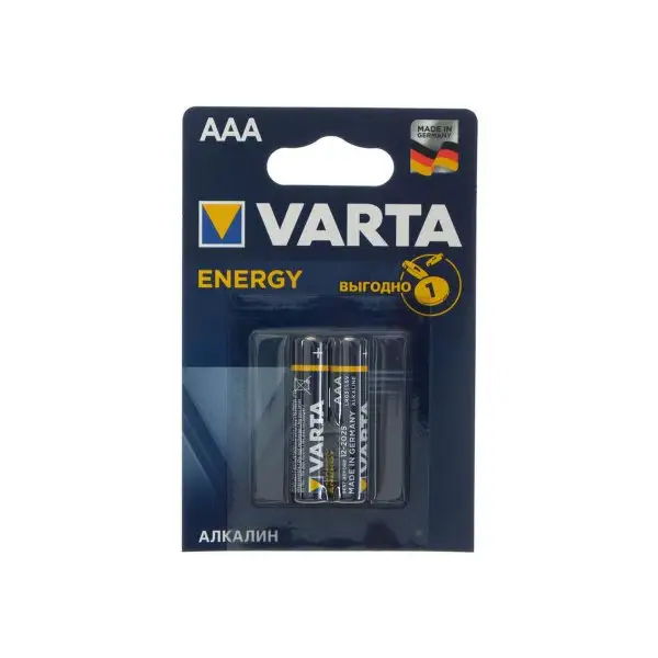 Батарейка алкалиновая AAA, 1.5В 2 шт