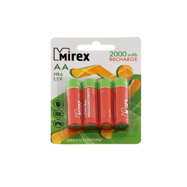 Аккумулятор Mirex, Ni-Mh, AA 1400 мАч, блистер, 4 шт.