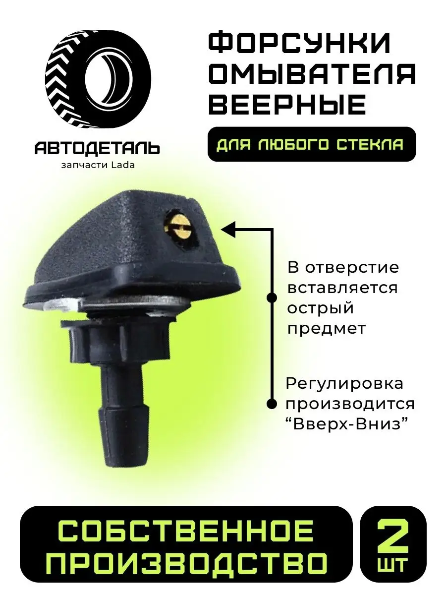 Форсунка омывателя лобового стекла веерная Renault 289308338R (246 Ангкор)