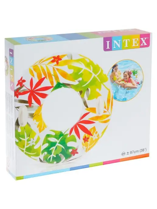 Intex Надувной круг "Узоры" для купания, 97 см, от 9 лет, микс, вариант, фото 7