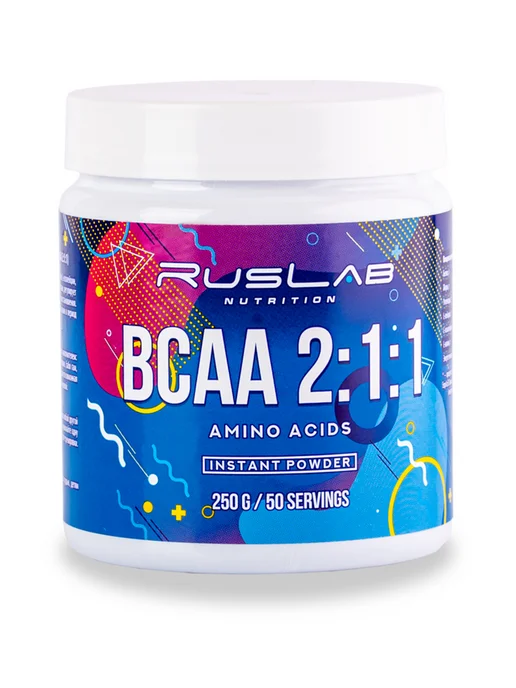 Ruslabnutrition Аминокислота BCAA 2 1 1 (250 гр),апельсин, 250 г, фото 5