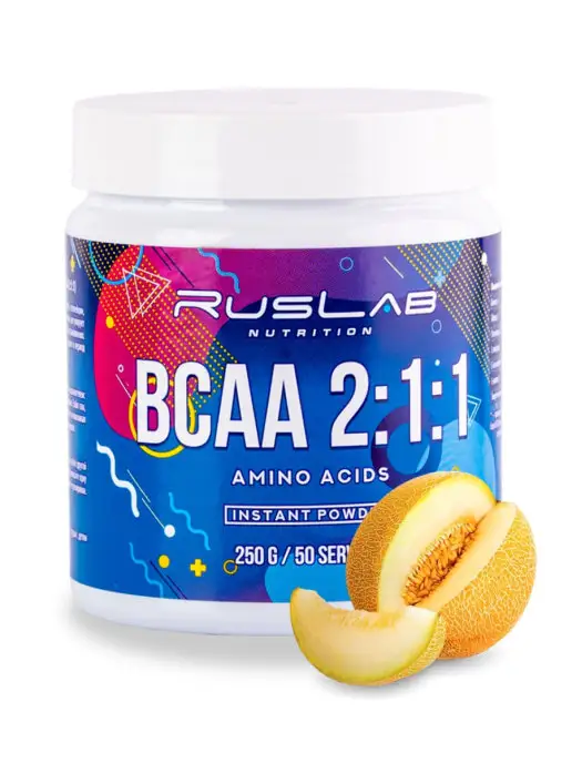 Ruslabnutrition Аминокислота BCAA 2 1 1 (250 гр),спелая дыня, 250 г