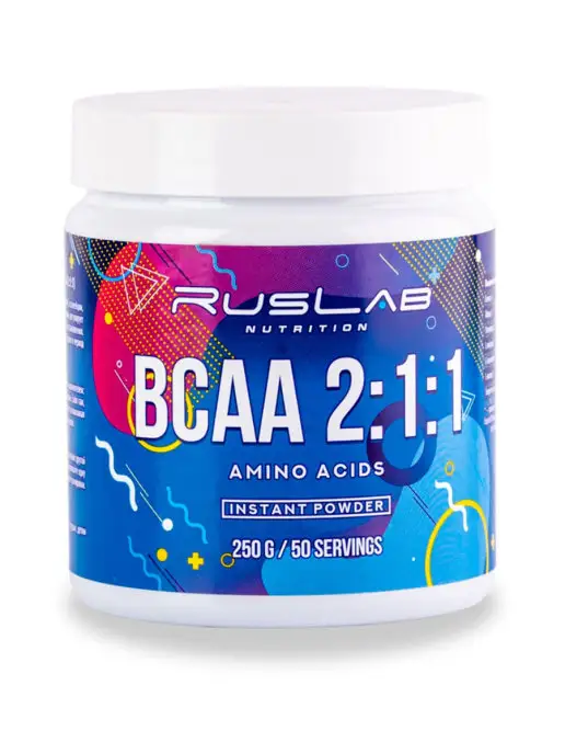 Ruslabnutrition Аминокислота BCAA 2 1 1 (250 гр),вкус натуральный, 250 г