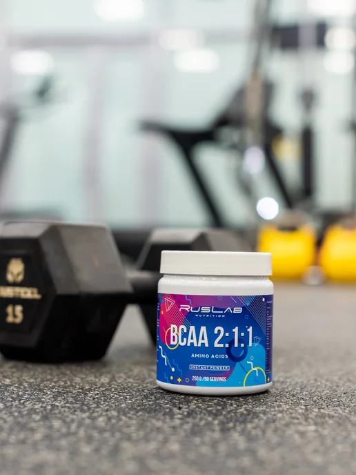 Ruslabnutrition Аминокислота BCAA 2 1 1 (250 гр),зеленое яблоко, 250 г, фото 5