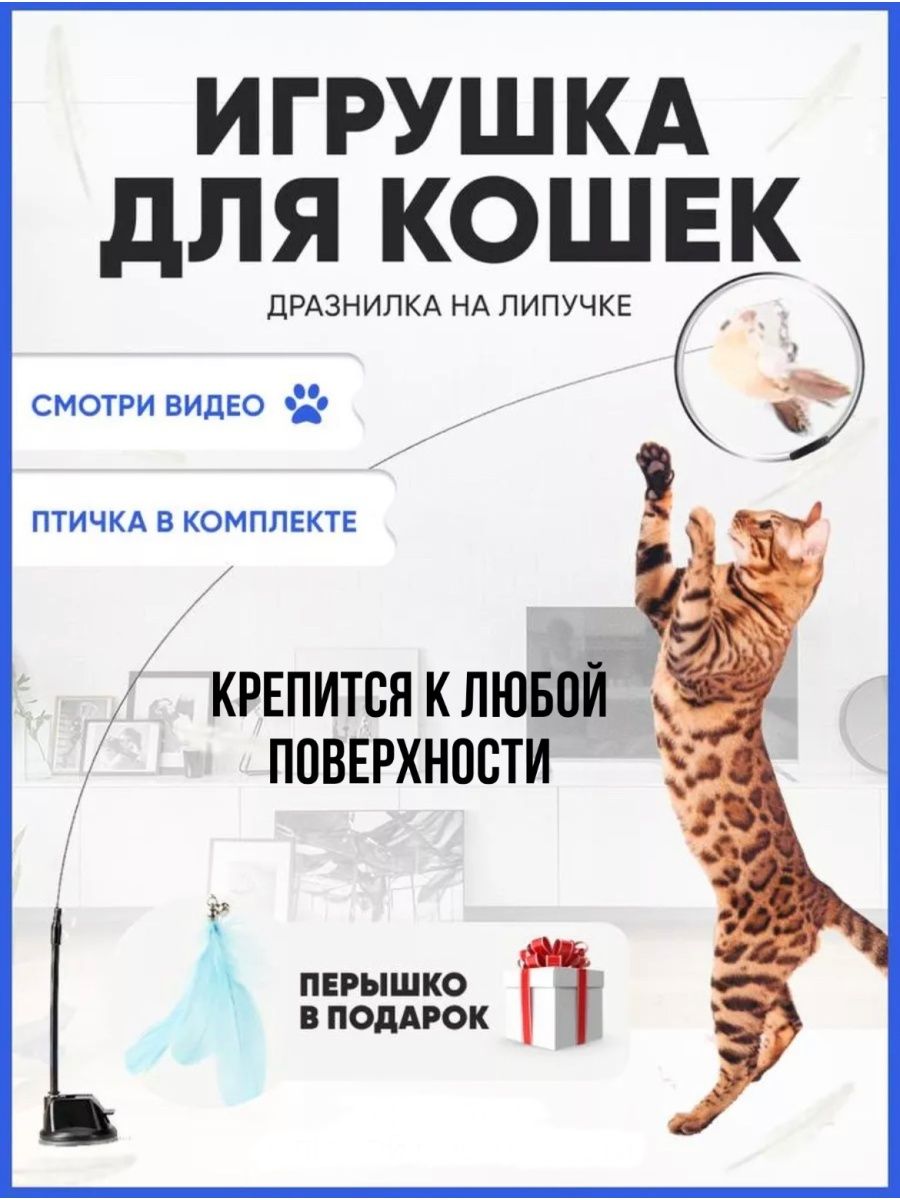 Игрушка для кошек дразнилка интерактивная Лапки и хвостики 77349906 купить  за 282 ₽ в интернет-магазине Wildberries