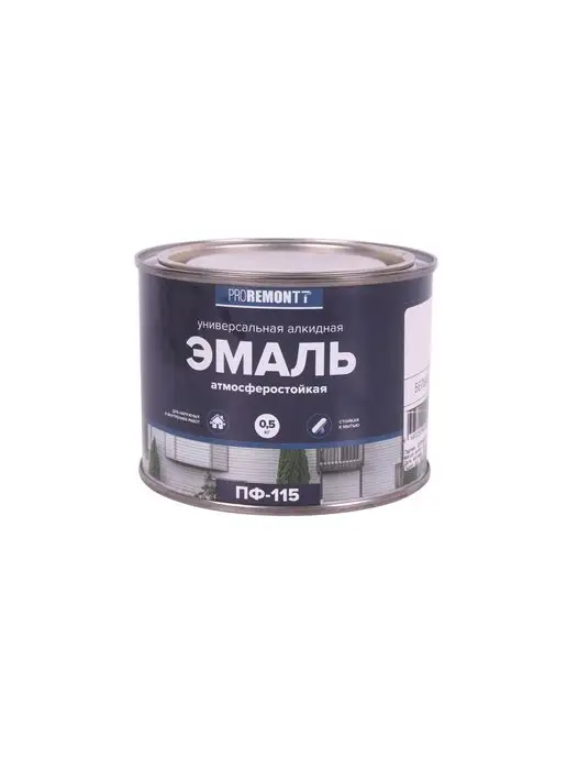 PROREMONTT Эмаль ПФ-115 белая глянец 0.5кг, 500 г
