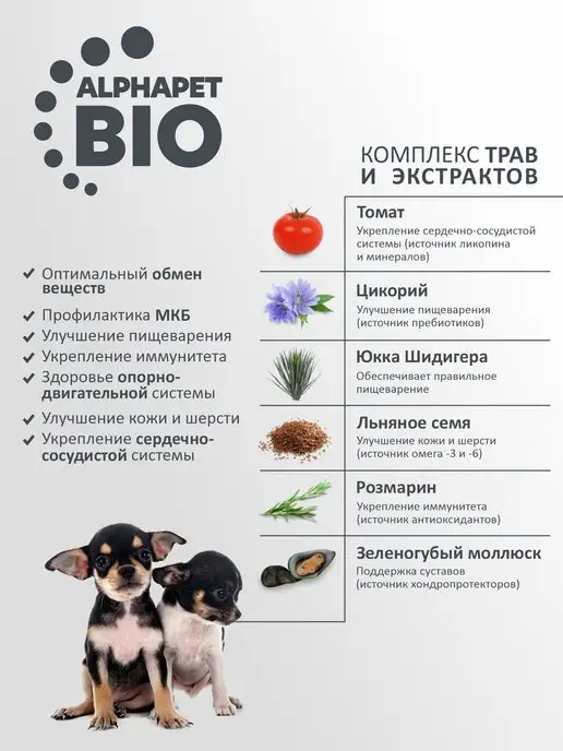 Сухой корм AlphaPet для собак, мелкие, щенки, ягненок, 0,5 кг, фото 6