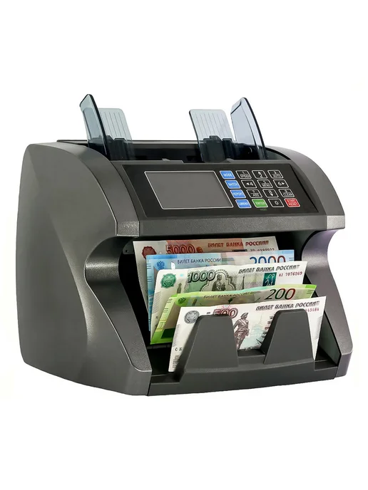 Mbox Счётчик банкнот DS-500 с определением номинала и детектором, серый, фото 5