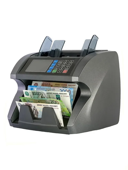 Mbox Счётчик банкнот DS-500 с определением номинала и детектором, серый, фото 6