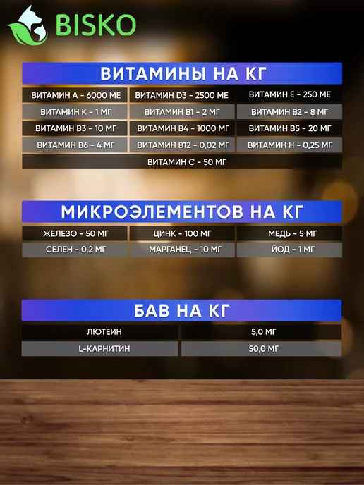 Сухой корм Bisko Лайт для собак, пожилые, 15 кг, фото 4