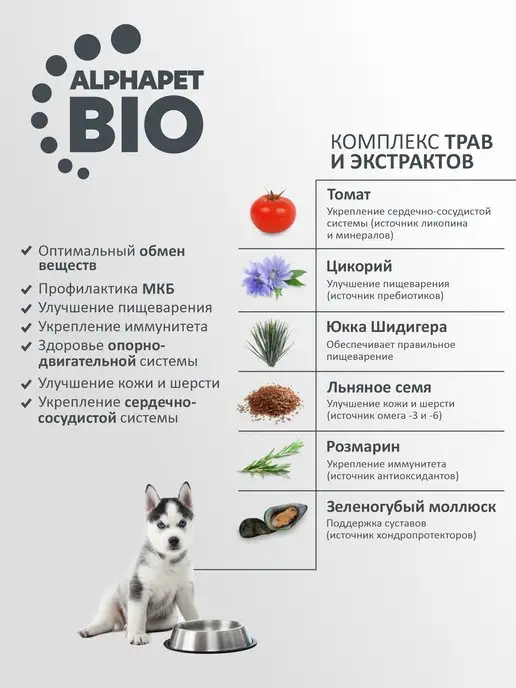 Сухой корм AlphaPet для собак, крупные, щенки, говядина, 12 кг, фото 6