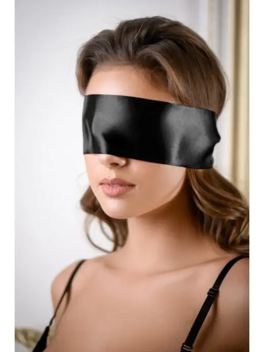 BDSM арсенал Черная атласная лента Romantic Arsenal, черный
