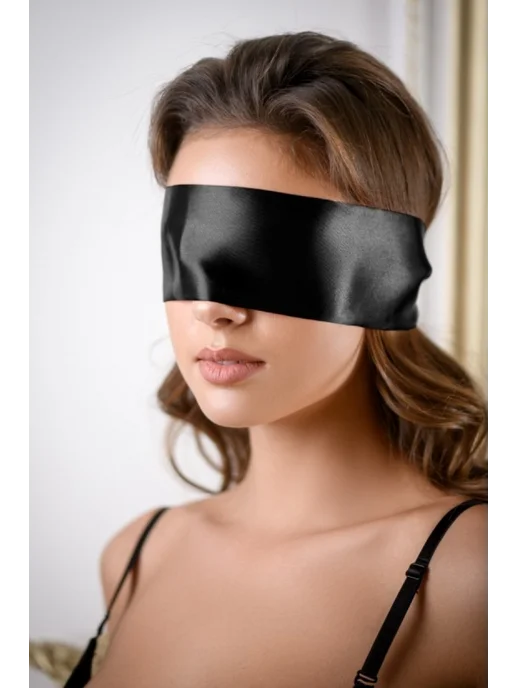 BDSM арсенал Черная атласная лента Romantic Arsenal, черный, фото 2