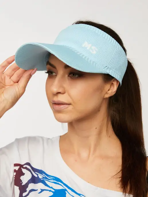MIKAS Козырек от солнца для пляжа, голубой