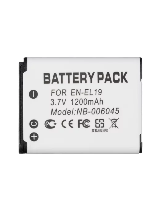 nikon Аккумулятор EN-EL19 для фотоаппаратов и камер 1200mAh, 1200 мАч, фото 7