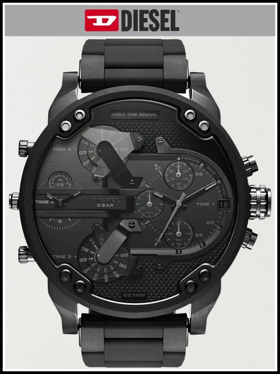 Diesel full black watch best sale