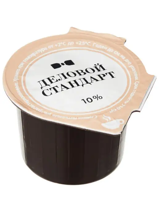 Деловой стандарт Сливки 10% порционные 10г 10 шт уп, 10 г, 10 шт, фото 3