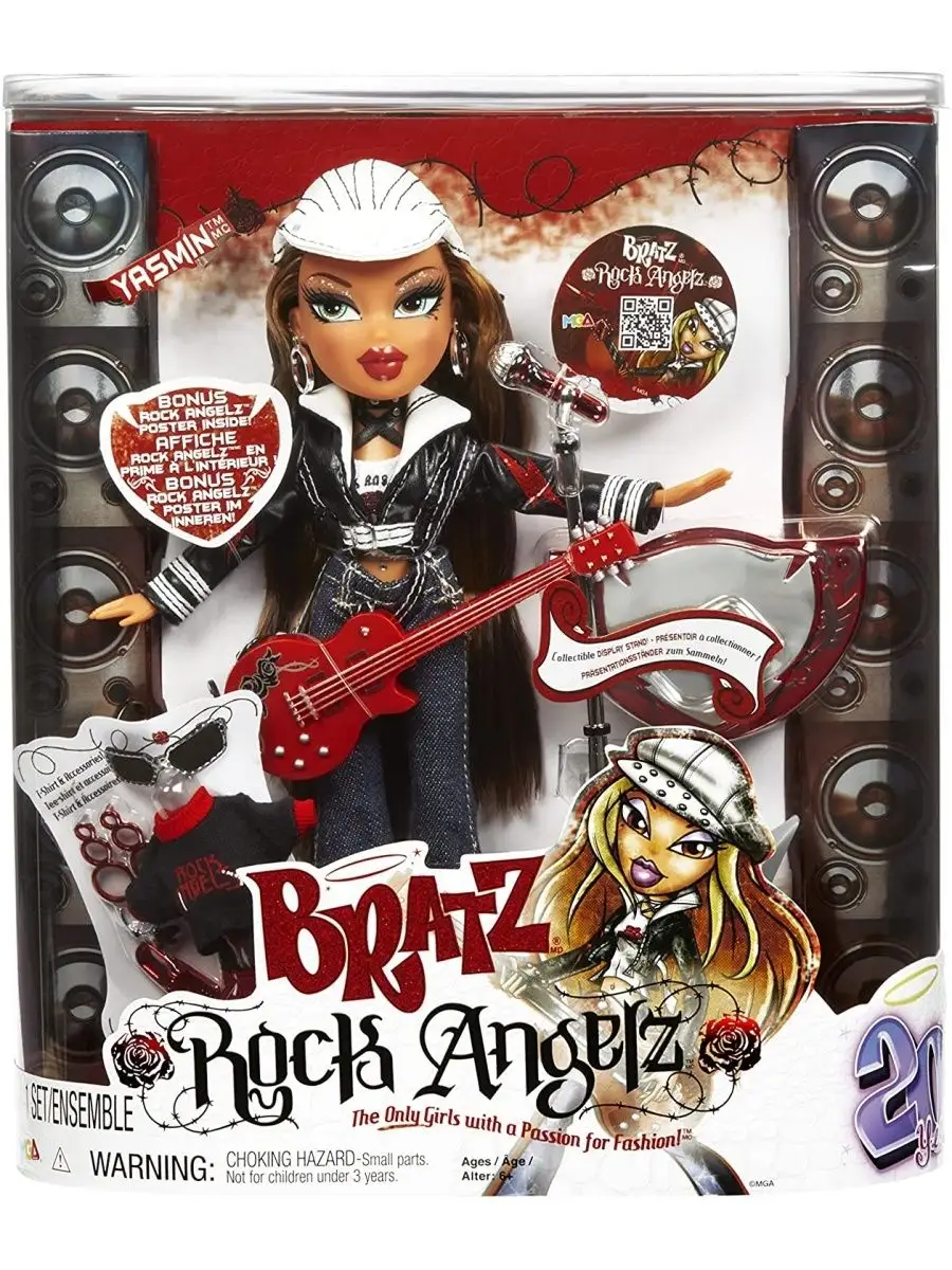 Bratz Rock Angelz 20 Yearz Yasmin Братц Рок Ангел Ясмин BRATZ 77760443  купить в интернет-магазине Wildberries