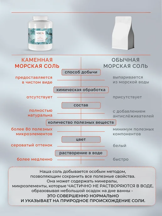 IloveMg Натуральная морская соль для ванны, крупная, банка 8 кг, 8 кг, фото 5