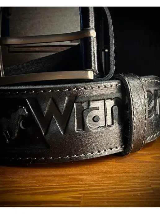 Wrangl(belt) Кожаный ремень, черный, фото 3