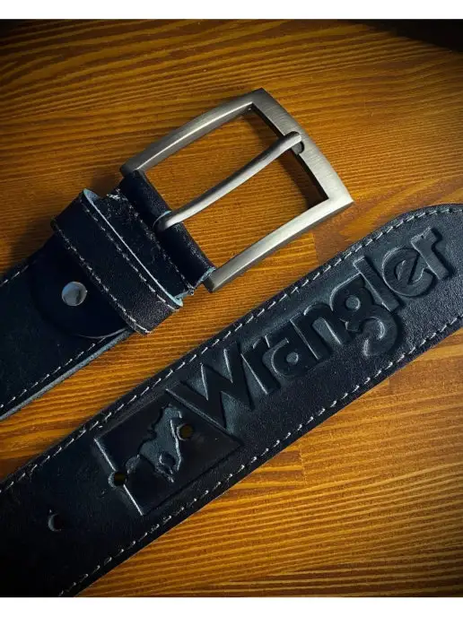 Wrangl(belt) Кожаный ремень, черный, фото 6