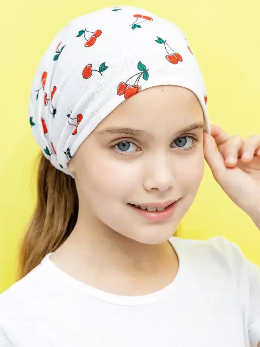 Повязка на голову для девочки муслин бандана детская косынка